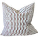 Mosaic Jacquard Linen Cotton Cushion 55cm Square - Reddish Brown | Off White