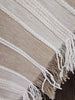Ada Cushion Massive Throw 140cm x 220cm  - Black | Sand Striped