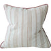 Mingarri Stripe Cushion 55cm Square - Dusty Rose | Cream White