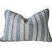Mingarri Stripe Cushion 40x60cm Lumbar - Indigo Blue | Natural