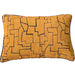 Serene Cushion 40x60cm Lumbar - Bright Orange | Abstract Black