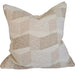 The Geo-Weave Colorblock Cushion 55cm Square - Oatmeal | Sand | Soft Blush