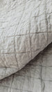Lagoon Linen Cotton Quilted Bed Cover Massive Blanket Coverlet 230cm x 250cm - Grey Beige