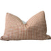 Houndstooth Cushion 40x60cm Lumbar  -Terracotta Peach