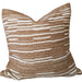 Shizen Stripe Cushion 55cm Square - Amber Walnut | Off White