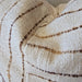 Charlotte Cushion 55cm Square - White | Brown | Toffee