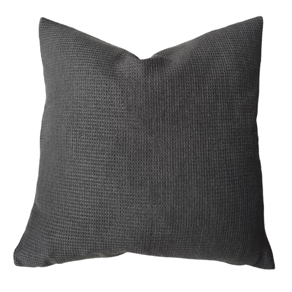 Dariana Linen Blend Cushion 50cm Square - Charcoal