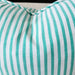 Summer Cotton Cushion 55cm Square - Aqua Striped