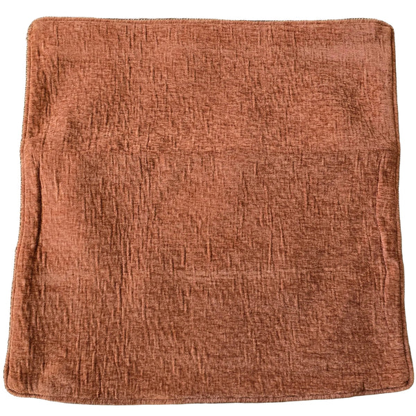 COVER ONLY - Sienna Velvet Cushion 55cm Square - Terracotta Rust