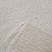 Mosaic Jacquard Double Sided Linen Cotton Throw 220 x 150cm | Off White & Beige