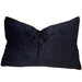 The Boulevard Luxe Velvet 40x60cm - Black with Rust Piping