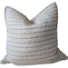 Soleil Linen Cotton Cushion 55cm Square - Cinnamon | Mint Green Base