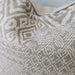Aria Cushion 55cm Square - Geometric Soft Beige and Ivory
