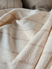 Isolde Linen Cotton Cushion 55cm Square - Stripe Natural
