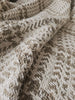 The Grounded Heavyweight Handloomed Linen Throw Bedcover 135cm x 200cm - Chunky Basketweave