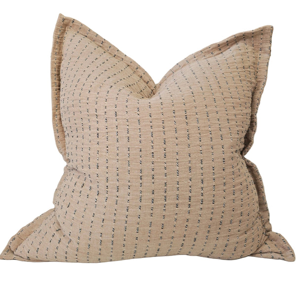 Amelia Cushion 55cm Square - Smoky Salmon