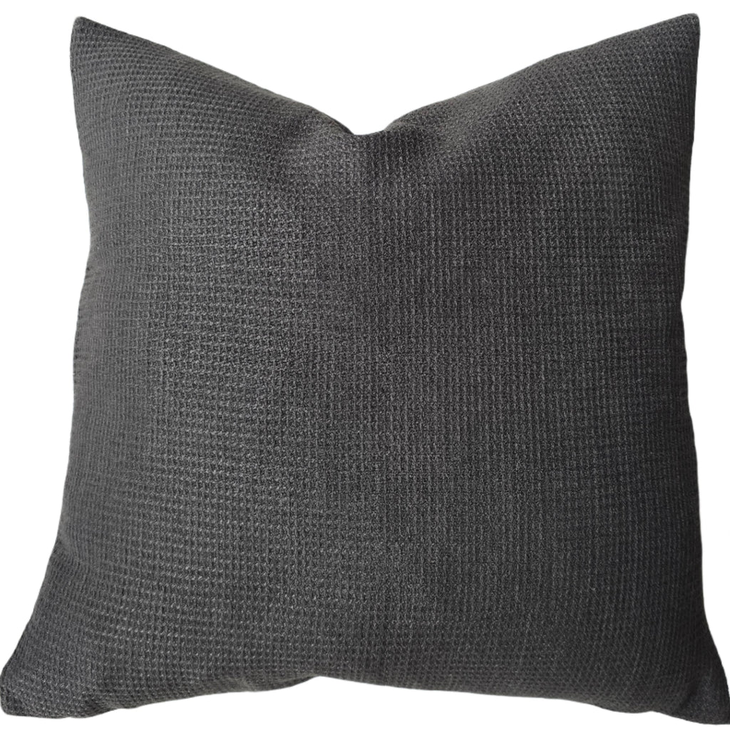 Dariana Linen Blend Cushion 60cm Square - Charcoal