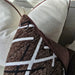 Erica Cushion 55cm Square - Brown | White | Black