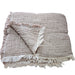 LIMITED EDTION - Eliana Muslin Cotton Texture Throw 150cm x 200cm - Cloudy Grey