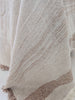 PREORDER MID AUGUST DROP | Aurelia Linen Cotton Heavyweight Jacquard Bed Cover Massive Blanket 245cm x 250cm - Bole Brown | Natural