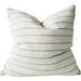 Isolde Linen Cotton Cushion 55cm Square - Stripe Oatmeal