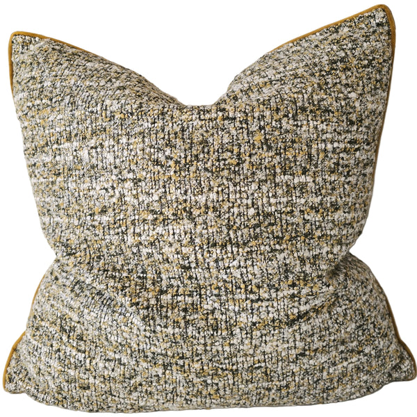 Kianna Cushion 55cm Square - Moss Green | Mustard Yellow