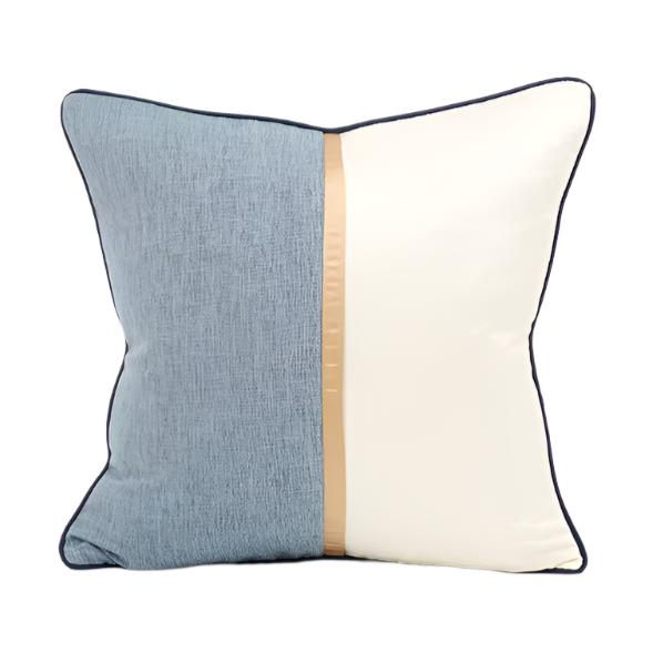 Alboran Sea Cushion 50cm Square - Blue | Golden | White