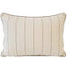 Ayla Cushion 40x60cm Lumbar - Deep Cocoa Stripe | Cream White
