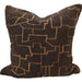 Decorative pillow with geometric pattern on a neutral background