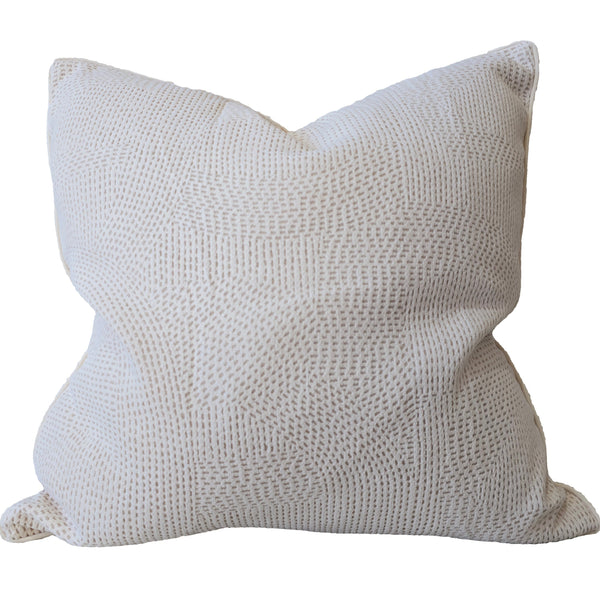 Ada Cushion 55cm square - Dotted Off White