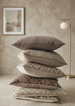 Clara Linen Blend Cushion 55cm Square - Light Cream | Latte