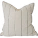 Ayla Cushion 55cm Square - Deep Green Stripe | Cream White