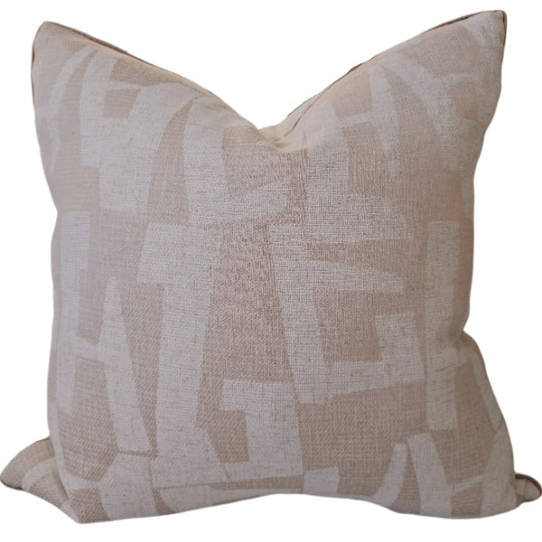 Sadie Cushion 55cm Square - Natural | Off White
