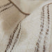 Esme Pinstripe Cushion 55cm Square - Oatmeal | Dark Brown