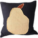 Pear Linen Cotton Cushion 55cm Square - Black | Chili Peper | Peach