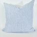 Atlantic Ocean 100% Pure French Linen Yarn Dyed Cushion Feather Filled 50cm & 60cm Square-Blue White Stripe