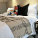 Como White 100% Cotton Coverlet Bedspread Bedcover Set King Size