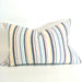 Rhodes Yarn Dyed Pure French Linen Cushion 40cmx60cm - Feather Filled - LAST TWO