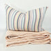 Rhodes Yarn Dyed Pure French Linen Cushion 40cmx60cm - Feather Filled - LAST TWO