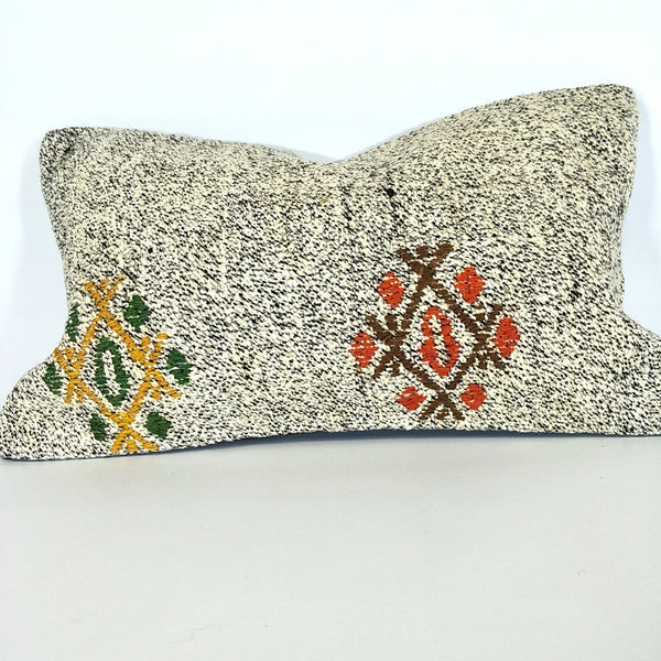 Artisan Turkish Kilim Décor Cushion- handwoven by the craftswomen of Anatolia-Z