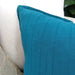 Glace Jacquard Heavy Weight Pure French Linen Cushion 50cmx50cm - Feather Filled - Teal