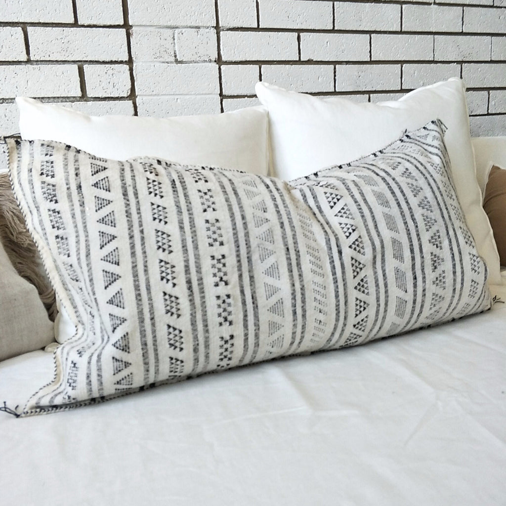 Casablanca Artisan Moroccan Cactus Silk Home Hand-Loomed Vegan Cushion Lumbar - P