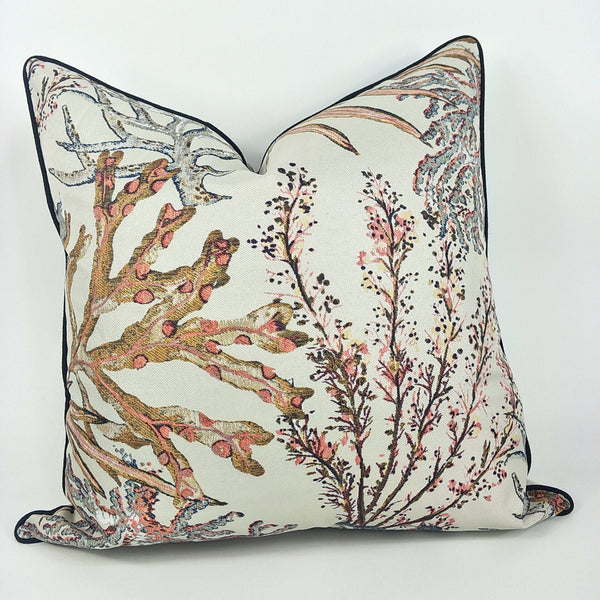 Coral Reef Cushion Plush Feather Filled 50x50cm - LAST ONE