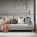 Cultiver Yarn Dyed Heavy Weght Pure French Linen Cushion 40x60cm Plush Feather Filled -  Vouge Green