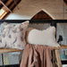 LAST TWO - Matera Stonewashed Heavy Weight French Linen Cushion 60cm Square Feather Filled - Muted Clay