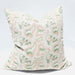 The Outback Artisan Block Printed Heavy Weight Pure French Linen Feather Filled Cushion 55cm Square - Lake Eyre (The Pink Lake)