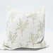 The Outback Artisan Block Printed Heavy Weight Pure French Linen Cushion 55cm Square - Eucalyptus