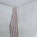 Casa Texture Pure French Linen Cushion Feather Filled 55cm Square - Serape Striped Clay