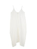 Melena European Linen Sleeveless Dress - Off White - LAST ONE