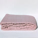 Helsinki 100% Pure French Linen Quilted Bed Cover -Rose Pink